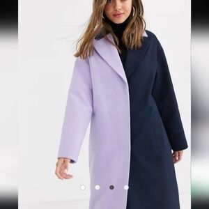 NWT Asos Colour Block Coat
